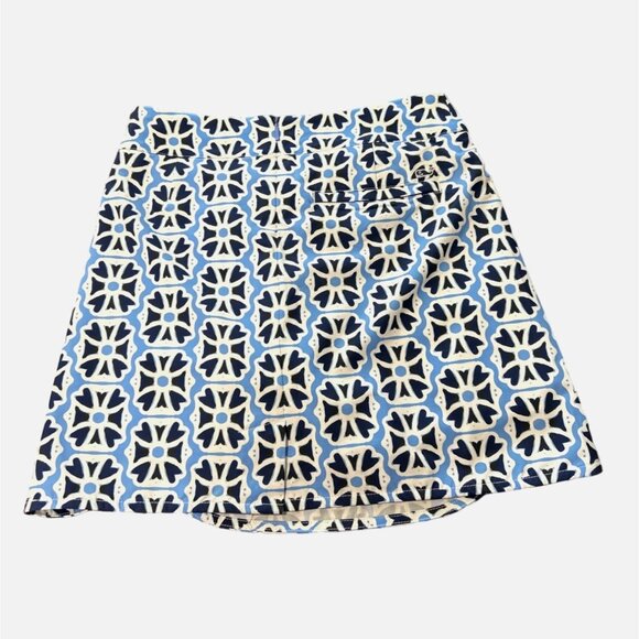 Vineyard Vines Performance Womens Skort White Blue Print Size 0 - Picture 7 of 8